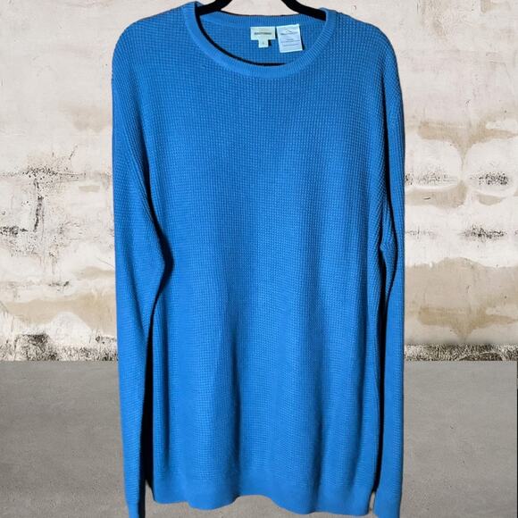 Adventuridge Men’s Captains Blue Casual Long Sleeve Pullover-Size Large - Picture 1 of 4
